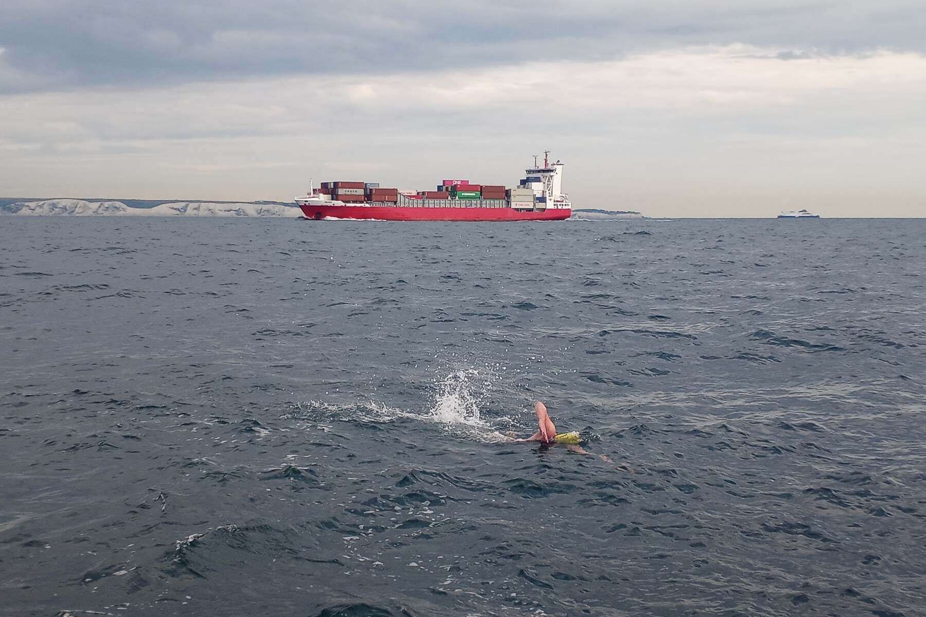 Sean crossing the English Channel